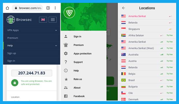 Browsec VPN 3.80.3 download the last version for android